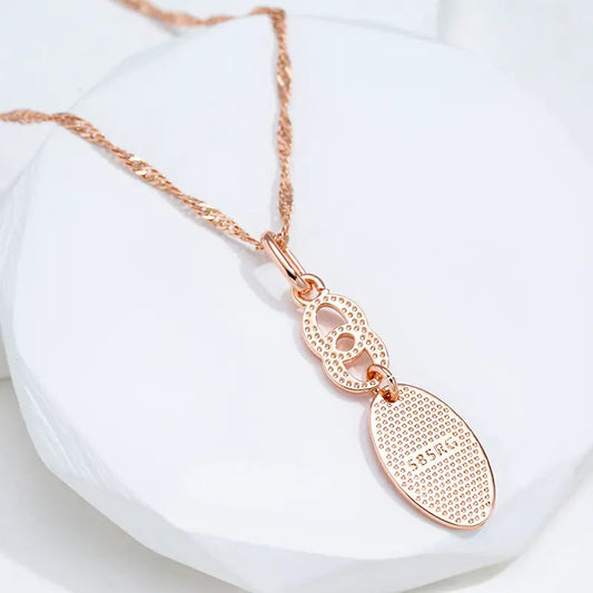 Gold-plated necklace with glittering lace