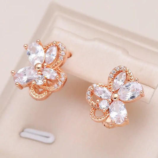 Crystal daisy earrings