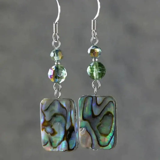 Multicolored Chromatic earrings in vintage style