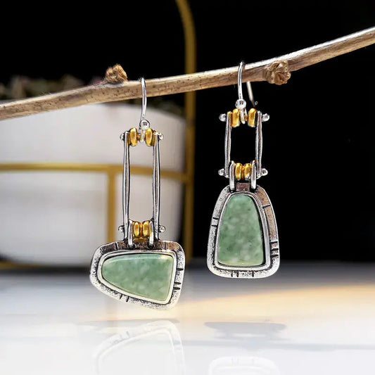 Green earrings