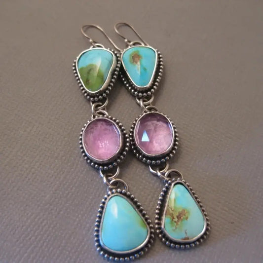 Vintage style pendant earrings